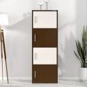 Nilkamal Sear 4 Tier Engineered Wood Free Standing Book Shelf Cabinet...