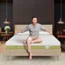 Nilkamal Sleep ECOAIR™ 100% Natural Latex Foam Mattress, Cool Tencel Fabric, Ideal Softness-to-Support Ratio (Queen, 78X60X6, White & Green)...