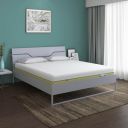 Nilkamal SLEEP King Size Grande Wood and Metal Hybrid Bed with ECOAIR Latex Mattress (Grey, 78x72x6)...