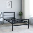 Nilkamal SLEEP Striker Single Size Metal Bed (Black)...