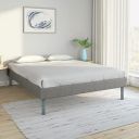 Nilkamal SLEEP Velvette Queen Size Bed Without Storage, Ultra-Lightweight Structure | Elegant Modern Design | Velvette Upholstered Corners (78 X 60, Grey) | Engineered_Wood...
