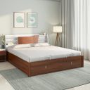Nilkamal Slew Premier Storage Bed Engineered Wood King Hydraulic Bed...