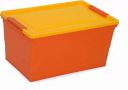 Nilkamal Stackable Storage Box with Wheels, 50 L...