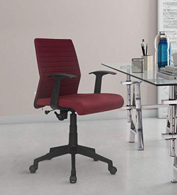Nilkamal Thames Low-Back Fabric Office Chair Maroon