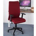 Nilkamal Thames Neo High Back PU Upholstered Fabric Ergonomic Office Chair with Adjustable Height and Pushback Mechanism (Maroon)...