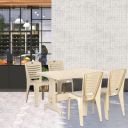 Nilkamal Ultima Rectangular 4 Seater Virgin Plastic Dining Table Set...