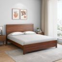 Nilkamal Timberland Without Storage Solid Wood King Bed in Dark Walnut Finish...
