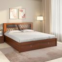 Nilkamal Zion Premier with Storage | 1 Year Warranty Engineered Wood Queen Hydraulic Bed (Finish Color - Walnut, Delivery Condition - Knock Down)...
