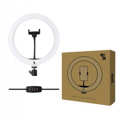 nine16 Loop 13" Ring Light, Mobile Stand for Video Shooting 