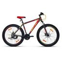 NINETY ONE Limited Edition Manchester 27.5T 21 Speed Shimano ACERA Gears Alloy Bike with Dual Disc Brake Hybrid Bike (Black and Red, 12+ Years, 27.5 x 2.2, 18.5 Inches Frame) for Men...