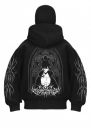 Ninja Balaclava Zipper Hoodie for Men – Black Full Zip Hooded Jacket with Face Cover...