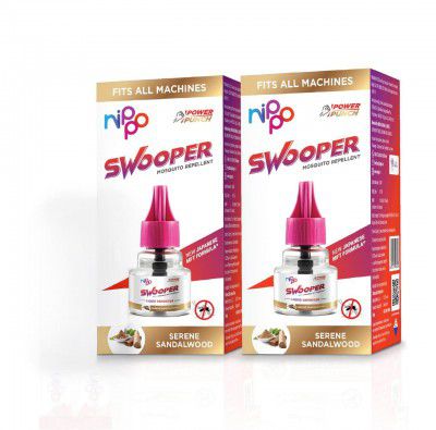Nippo Swooper Liquid Vaporizer I Mosquito Repellent Pack of 2 (45ml)