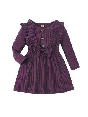 Niren Enterprise Green Siskin Button Front Baby Girl Frock