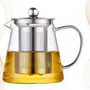 Nirgun Empex Glass Glass Teapot with Stainless Steel Infuser & Lid, Glass Tea Kettle Stovetop Safe (Transparent 550 ML)...