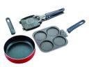 Nirlep by Bajaj Electricals 3-Piece Non-Stick Breakfast Gift Set (Multi Snack Maker 2.2 mm, Sandwich Griller 2 mm & 2 Minute Fry Pan 18 cm Diameter)...