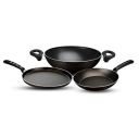 NIRLEP Aspa Happiness Cookware Set 3 pcs,1 Fry Pan,1 Tawa,1 Kadhai...
