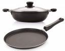 Nirlon Aluminium Dishwasher Safe Nonstick Induction Base Flat Tawa ...