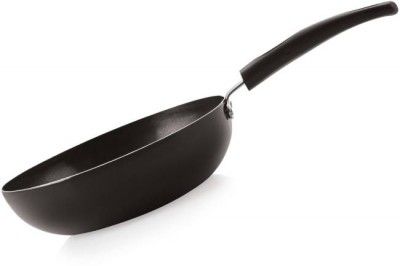 NIRLON Aluminium Non Stick Chinese Kadai with Long Handle Kadhai 18.5 cm diameter 1.2 L capacity (Aluminium, Non-stick)