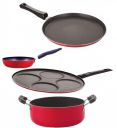 Nirlon Cookware Aluminium Non Stick Gift Cooking Set of 4 Pieces (FT13_CVG_UP4_CS24)...