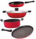 Nirlon Dishwsher Safe Non Stick Gift Cookware Set of 4 Pieces...