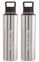 NIRLON Eco Pure Single Wall Stainless Steel Water Bottle, Pack of 2 | 900ml...