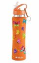 NIRLON Flip Bot Stainless Steel Rubber Finish Water Bottle, 750 ML...