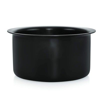 NIRLON Hard Anodised Cook Tope/Gas Stove Compatible Boiling Tope Patila - 3 Litre (Black)