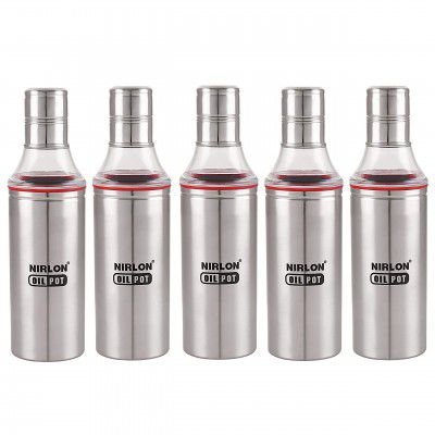 NIRLON LEAK PROOF OIL DISPENSER 800 ML PACK OF 5