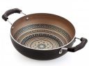 Nirlon Mandala Aluminum Non Stick Deep Deep Kadhai with Soft Touch Handle 22cm/2.25 Liter(Compatible with All Gas & stovetops Only)...