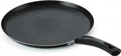 NIRLON Nelcon Non-Stick Aluminium Flat Tawa, Black Tawa 26 cm diameter (Aluminium, Non-stick)