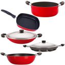 Nirlon Non-Stick 5 Piece Non-Induction Dishwasher Safe Kitchen Utensils Set with Bakelite Handle...