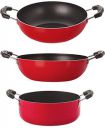 Nirlon Non-Stick Aluminium 3 Layer Coated Gas Compatible Durable Cookware Utencils Combo Set...