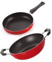Nirlon Non-Stick Aluminium Fry Pan and Kadai Combo Gift Set Offer...