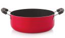 Nirlon Non Stick Aluminium Gas Compatible Casserole/Biryani Pot/Rice Pot, 20cm - 2.1 LTR (3_mm_CS_12)...