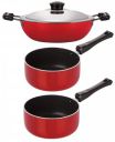 Nirlon Non-Stick Aluminium Gas Compatible Kitchenware Utencils Set  ...