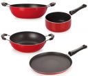 Nirlon Non-Stick Aluminium Heat Resistance Kitchenware Combo Essential Set with Bakelite Handle for Superior Grip...