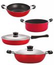 Nirlon Non Stick Coated Heat Resistance Pfoa Free Aluminium Kitchenware Gift Set of 4 Pieces (FP13_KD13_DKD(J)_CS24)...