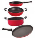 Nirlon Non Stick cookware Kitchen Accessories for Cooking Combo Set of 4 Pieces (FT13_FP10_KD13_CS24)