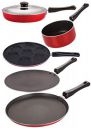 Nirlon Non-Stick Flat Base Gas Compatible Cookware Set Offer, 5 Piece...