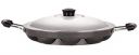 Nirlon Non-Stick Heavy Duty 12 Cavity Appam Pan Appa Patra Paniyarakkal Paniyaram with Side Handles with Steel Lid (Aluminium, 22.5 cm)...