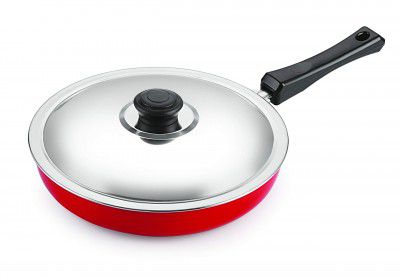 Nirlon Non Stick PFOA Free, Non-Toxic, Pan 24cm Diameter (3mm_Classic_FP_12)