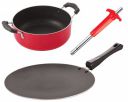 Nirlon Non-Stick Scratch Resistance 3 Piece Combo Kitchenware Gift Set...