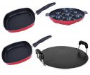 Nirlon Non-Toxic Chemical Free Aluminium Non-Stick Kitchenware Utensils Combo Item Set Offer, AP7_GP22.5_GP24_RT...