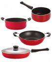 Nirlon nonstick Aluminium Utensils Set of 4 Pieces for Kitchen (FP10_KD12_SP(B)_CS24)...