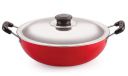 Nirlon Nonstick Non-Toxic Food Grade Quality Aluminium Deep Fry Kadhai Pan 3 L...