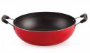 Nirlon Pfoa Free Non-Stick Coated Alumnium Kadhai/Kadai/Wok 24cm - 2 LTR [3mm_Clasic_KD13]...