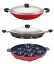 Nirlon Rust Free Non-Stick 3 Piece Kitchen Cooking Utensils Set with Bakelite Handle, 2.6mm_AP(7)_AP(12)_AC...
