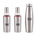 Nirlon Slim Oil Dispnesr and Water Bottle Set Pack Of 03,800ml,600ml, water Bottle...