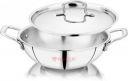 NIRLON Smart Triply Stainless Steel Deep Kadai (Triply, Non-stick, Induction Bottom)...