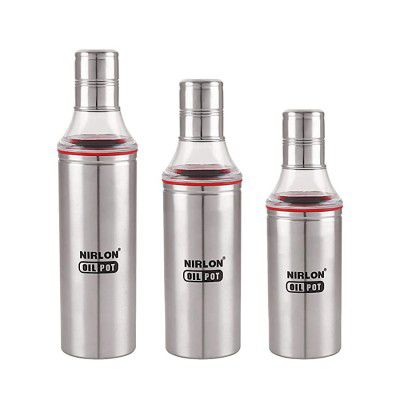 NIRLON SS COOKING STORAGE OIL DISPENSER USE FOR KITCHEN HOME(1000,800,600)